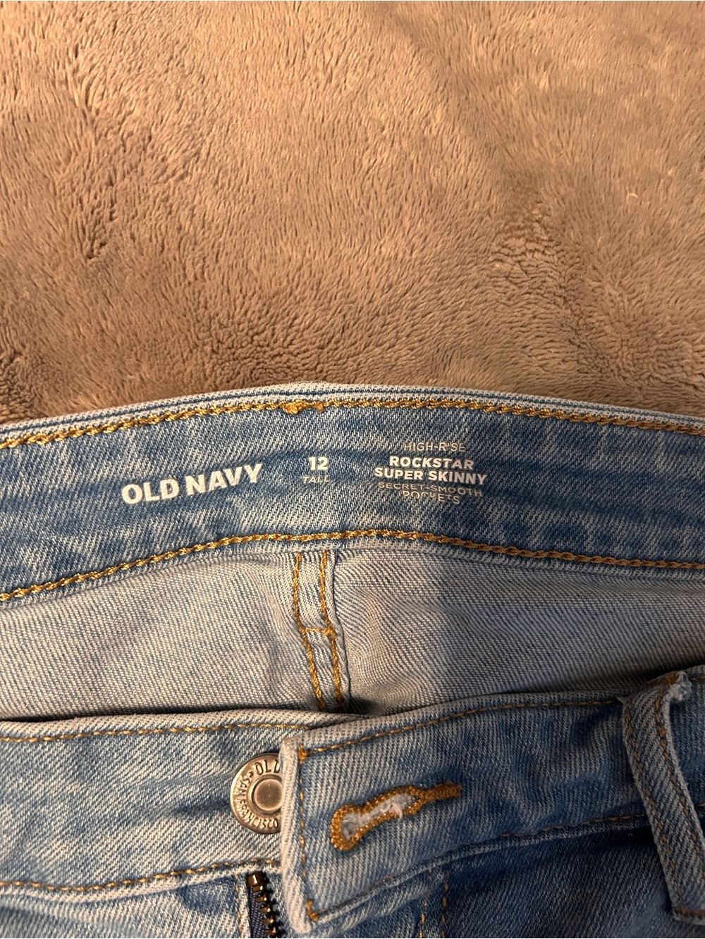Old Navy Rockstar Super Skinny Jeans in Light Blue